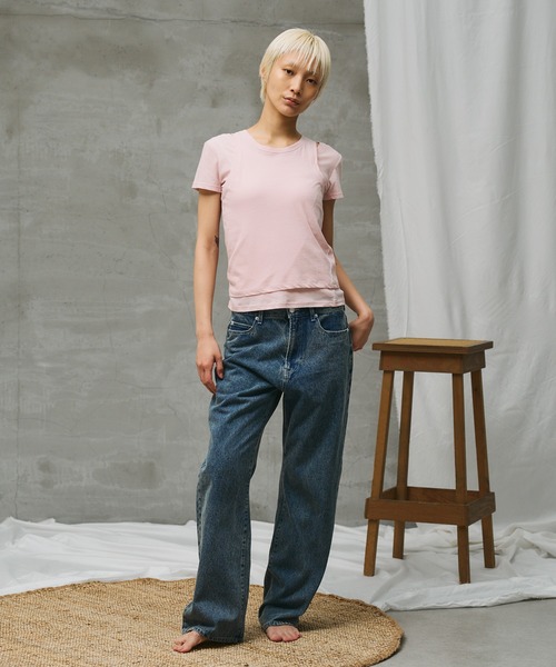 paradigm（パラダイム）の「【paradigm】シアーコットン2ピースレイヤードセットS/S（Tシャツ/カットソー・レディース・グリーン系その他/ピンク/ホワイト/ブラック/チャコールグレー・SMALL/MEDIUM）」の19枚目の写真