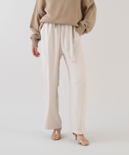 marmors（マルモア）の「【marmors】イージーパンツ（その他パンツ・レディース・アイボリー/グレイッシュベージュ・36）」の3枚目の写真