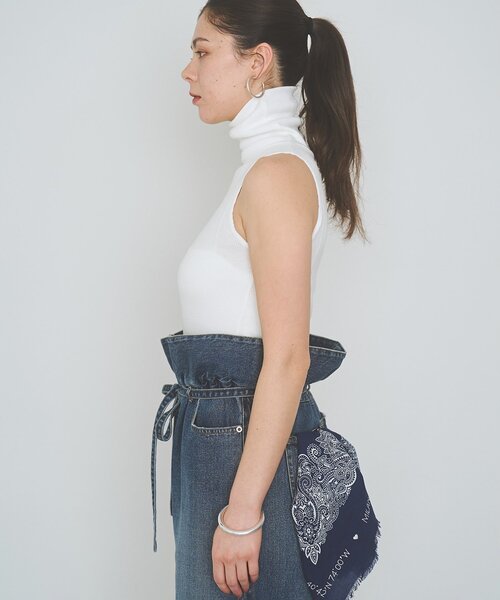 overneath(オーバーニース)の「【OVERNEATH】別注Bodysuit025(タンクトップ・レディース・ホワイト/ベージュ/ブラウン・MEDIUM)」の7枚目の写真