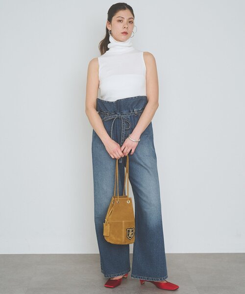 overneath(オーバーニース)の「【OVERNEATH】別注Bodysuit025(タンクトップ・レディース・ホワイト/ベージュ/ブラウン・MEDIUM)」の14枚目の写真