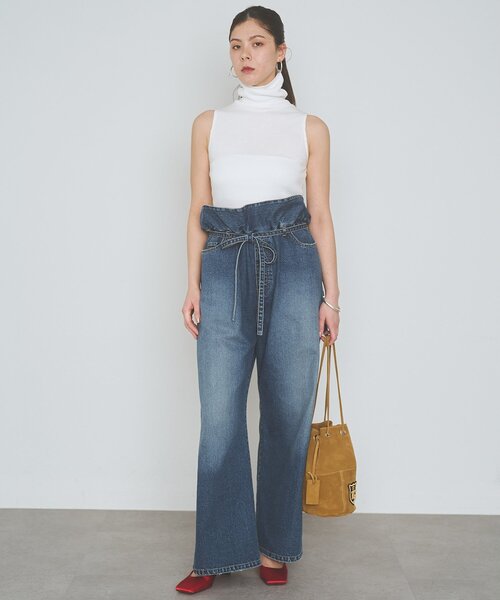 overneath(オーバーニース)の「【OVERNEATH】別注Bodysuit025(タンクトップ・レディース・ホワイト/ベージュ/ブラウン・MEDIUM)」の5枚目の写真