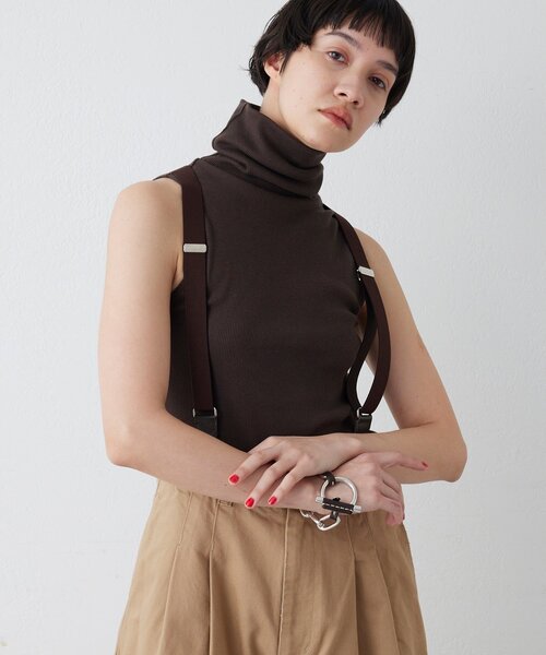 overneath(オーバーニース)の「【OVERNEATH】別注Bodysuit025(タンクトップ・レディース・ホワイト/ベージュ/ブラウン・MEDIUM)」の18枚目の写真
