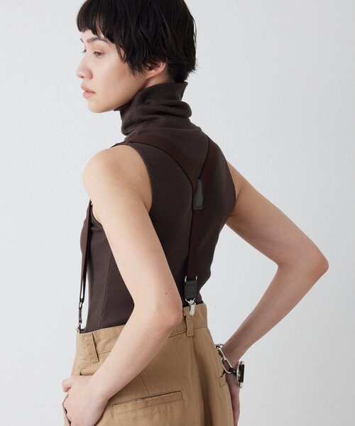overneath(オーバーニース)の「【OVERNEATH】別注Bodysuit025(タンクトップ・レディース・ホワイト/ベージュ/ブラウン・MEDIUM)」の21枚目の写真