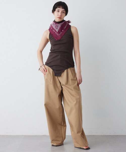 overneath(オーバーニース)の「【OVERNEATH】別注Bodysuit025(タンクトップ・レディース・ホワイト/ベージュ/ブラウン・MEDIUM)」の19枚目の写真