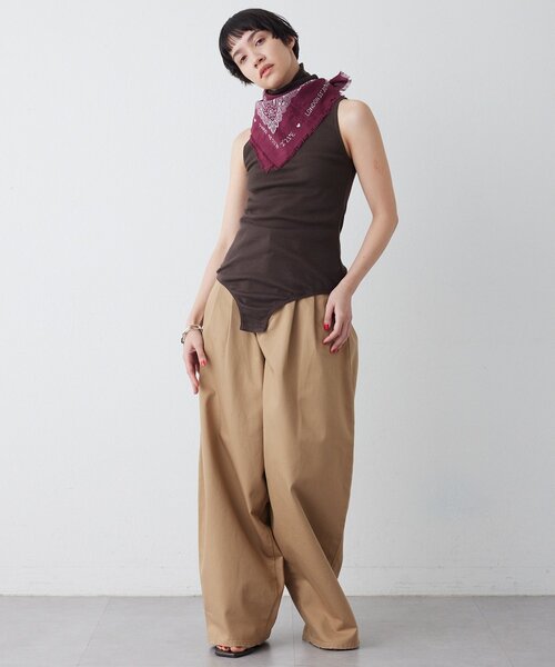 overneath(オーバーニース)の「【OVERNEATH】別注Bodysuit025(タンクトップ・レディース・ホワイト/ベージュ/ブラウン・MEDIUM)」の20枚目の写真