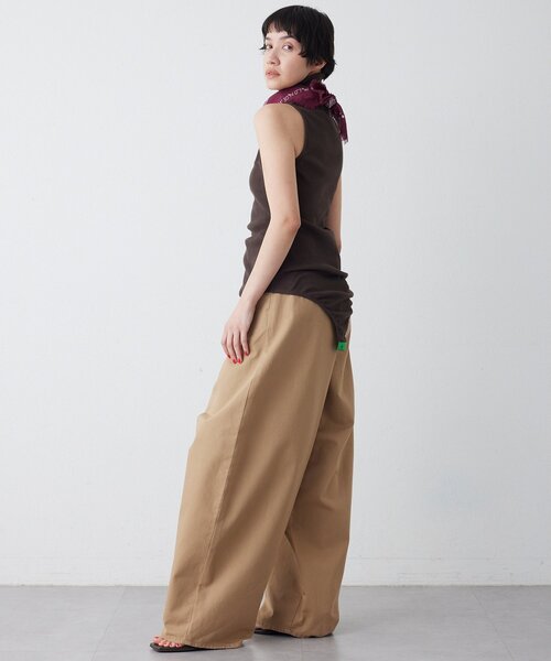 overneath(オーバーニース)の「【OVERNEATH】別注Bodysuit025(タンクトップ・レディース・ホワイト/ベージュ/ブラウン・MEDIUM)」の22枚目の写真