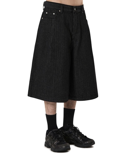 OY（オーワイ）の「『OY/オーワイ』STRIPE EMB WIDE SHORTS /ストライプエンブワイドショートパンツ（その他パンツ・メンズ・ブラック・L/M/S）」の8枚目の写真