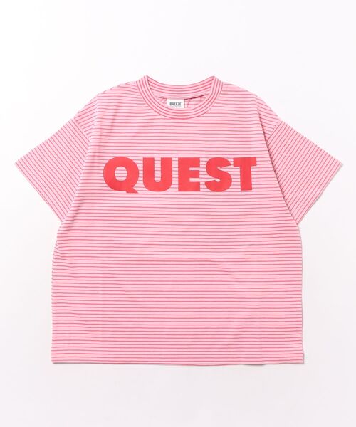 BREEZE(ブリーズ)の「【リンク】ボーダーロゴ半袖Tシャツ(Tシャツ/カットソー・キッズ・ピンク/イエロー/ブルー/ブラック・80/90/100/110/120/130/140)」の4枚目の写真