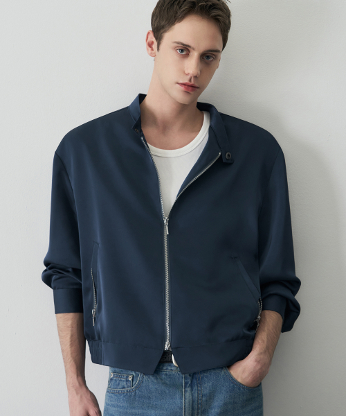 DRAW FIT（ドローフィット）の「アンビエントミニマルブルゾンジャケット[NAVY]（ブルゾン・メンズ・その他・M/L/XL）」の10枚目の写真
