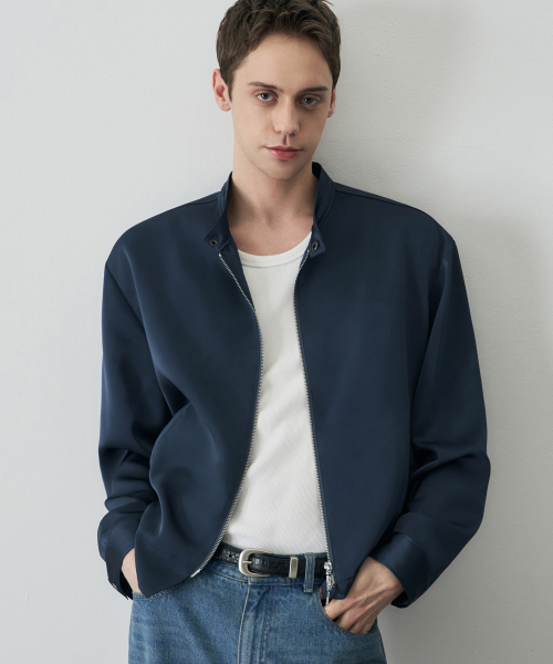 DRAW FIT（ドローフィット）の「アンビエントミニマルブルゾンジャケット[NAVY]（ブルゾン・メンズ・その他・M/L/XL）」の4枚目の写真