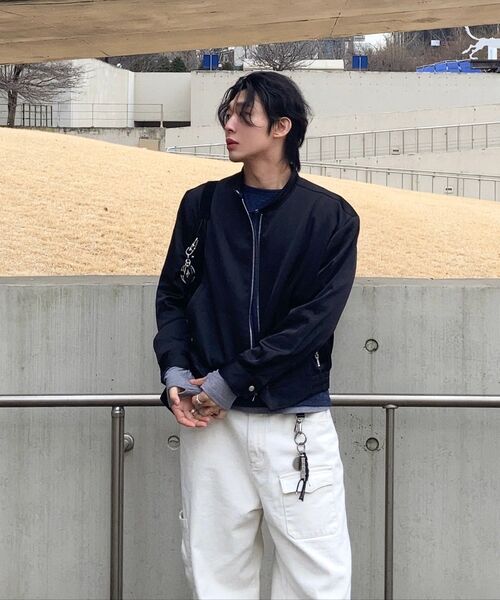 DRAW FIT（ドローフィット）の「アンビエントミニマルブルゾンジャケット[NAVY]（ブルゾン・メンズ・その他・M/L/XL）」の9枚目の写真