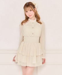 apres jour by あかちゃす（アプレジュールバイアカチャス）の「ホルターネックティアードミニワンピース（ワンピース）」