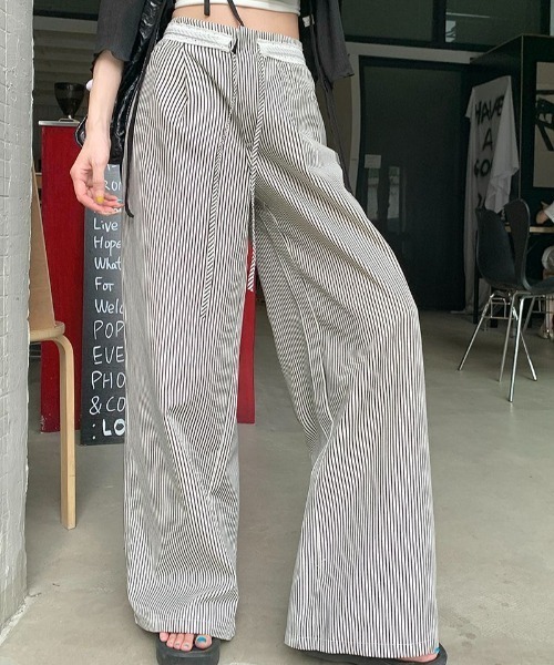 roomy(ルーミー)の「ワイドレッグパンツ(その他パンツ・レディース・ブラック・FREE)」の3枚目の写真