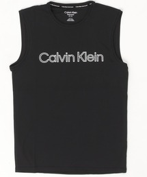 【新品】カルバンクライン 水着 ラッシュガード ロゴ ブラック M レディース Calvin Klein（カルバン・クライン） ラッシュガード 長袖 ラッシュ
