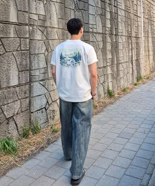KALAPATTHAR（カラパタール）の「BACK CAMPING GRAPHIC SHORT-SLEEVED T-SHIRT - WHITE（Tシャツ/カットソー・メンズ・その他・MEDIUM/LARGE/X-LARGE）」の12枚目の写真