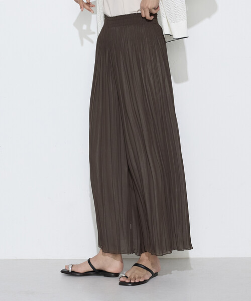 K.T KIYOKO TAKASE(キヨコタカセ)の「カッセン×シフォン リバーシブル プリーツパンツ(その他パンツ・レディース・ブラック系その他/ネイビー/ブラウン系その他・7号/9号)」の15枚目の写真