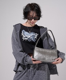 VI E DIT（ヴィエディット）の「Stud Bleach Leopard Zip Hoodie/スタッズブリーチレオパードジップフーディ〈セットアップ着用可能〉（パーカー）」