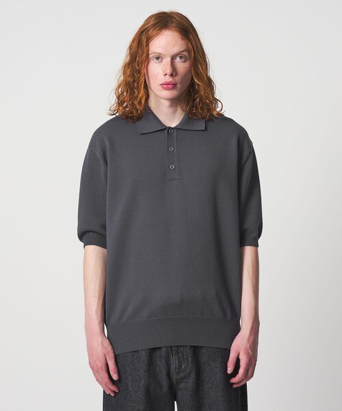 UNITED ARROWS & SONS（ユナイテッドアローズアンドサンズ）の「＜UNITED ARROWS & SONS＞ CHARLIE KNIT PL/ニットポロ（ニット/セーター・メンズ・ブラック/グレー系・M/XL/L/S）」の5枚目の写真