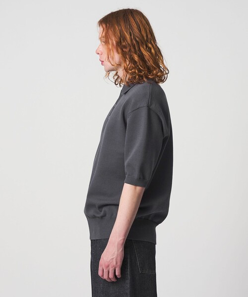 UNITED ARROWS & SONS（ユナイテッドアローズアンドサンズ）の「＜UNITED ARROWS & SONS＞ CHARLIE KNIT PL/ニットポロ（ニット/セーター・メンズ・ブラック/グレー系・M/XL/L/S）」の6枚目の写真