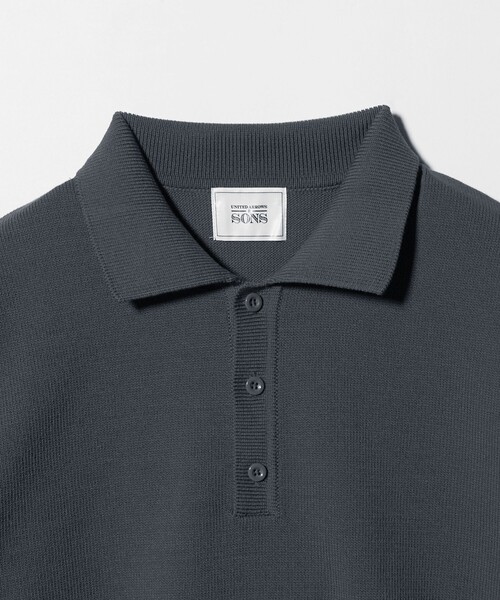 UNITED ARROWS & SONS(ユナイテッドアローズアンドサンズ)の「<UNITED ARROWS & SONS> CHARLIE KNIT PL/ニットポロ(ニット/セーター・メンズ・ブラック/グレー系・M/XL/L/S)」の19枚目の写真