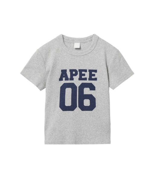 APEE BY A BATHING APE(エイピーバイアベイシングエイプ)の「APEE 06 PRINT CROP TEE(Tシャツ/カットソー・レディース・ネイビー/グレー・X-SMALL/SMALL)」の2枚目の写真