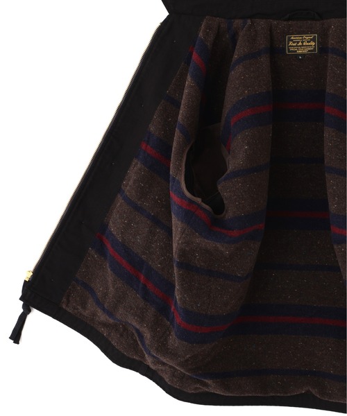 Schott（ショット）の「Schott/ショット/H.B A-2 JKT/ヘリンボーン A-2 ジャケット（ミリタリージャケット・メンズ・ダークグリーン/ブラック・M/L/XL/2XL）」の17枚目の写真