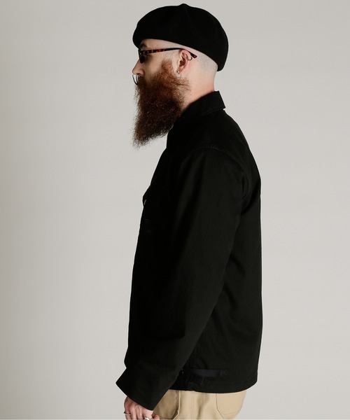Schott（ショット）の「Schott/ショット/H.B A-2 JKT/ヘリンボーン A-2 ジャケット（ミリタリージャケット・メンズ・ダークグリーン/ブラック・M/L/XL/2XL）」の5枚目の写真
