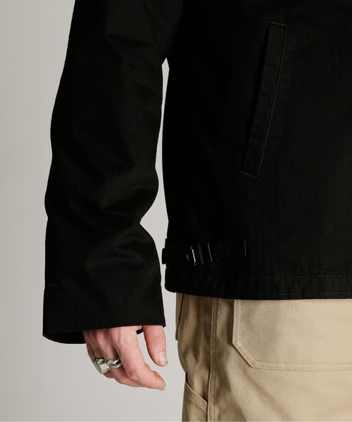 Schott（ショット）の「Schott/ショット/H.B A-2 JKT/ヘリンボーン A-2 ジャケット（ミリタリージャケット・メンズ・ダークグリーン/ブラック・M/L/XL/2XL）」の9枚目の写真