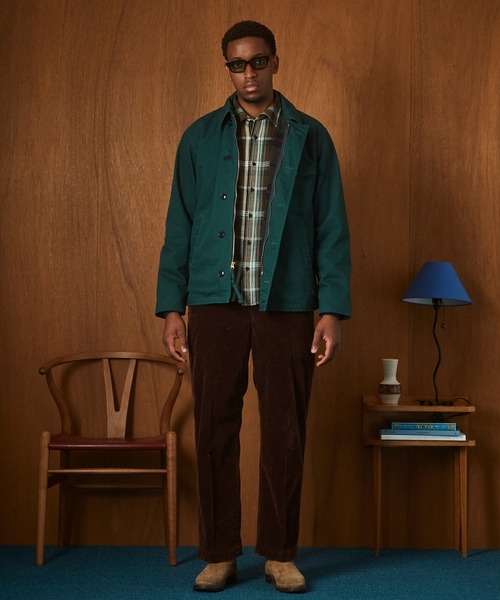 Schott（ショット）の「Schott/ショット/H.B A-2 JKT/ヘリンボーン A-2 ジャケット（ミリタリージャケット・メンズ・ダークグリーン/ブラック・M/L/XL/2XL）」の3枚目の写真