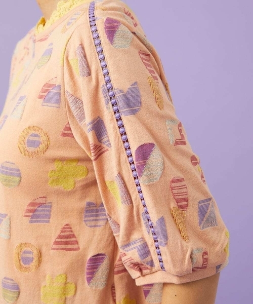 Jocomomola(ホコモモラ)の「Sala de baile ブークレジャカードカットソー(Tシャツ/カットソー・レディース・ブラック/オレンジ・40)」の20枚目の写真