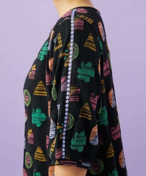 Jocomomola(ホコモモラ)の「Sala de baile ブークレジャカードカットソー(Tシャツ/カットソー・レディース・ブラック/オレンジ・40)」の9枚目の写真