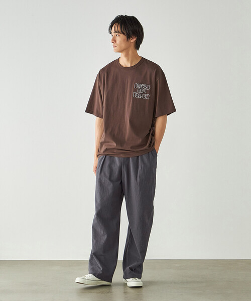 Purple&Yellow(パープルアンドイエロー)の「タックイージーワイドパンツ(その他パンツ・メンズ・チャコール/ベージュ/ブラック・X-SMALL/SMALL/MEDIUM/LARGE)」の15枚目の写真