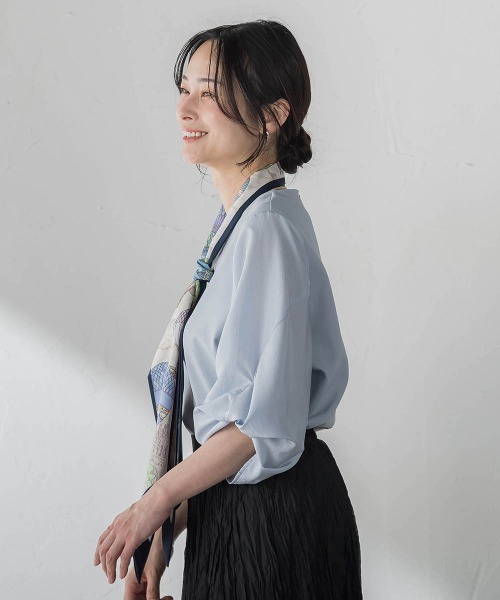 LAUTREAMONT(ロートレアモン)の「デザインスリーブプルオーバー(Tシャツ/カットソー・レディース・ブラック/ピンク/ホワイト/ライトブルー・9号)」の11枚目の写真