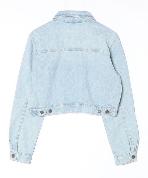 GUESS JEANS(ゲスジーンズ)の「GUESS JEANS Cropped Zip Trucker デニムジャケット(デニムジャケット・レディース・ライトブルー・X-SMALL/SMALL/MEDIUM)」の8枚目の写真
