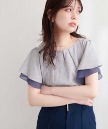 natural couture | シアー重ねフリルブラウス(シャツ/ブラウス)