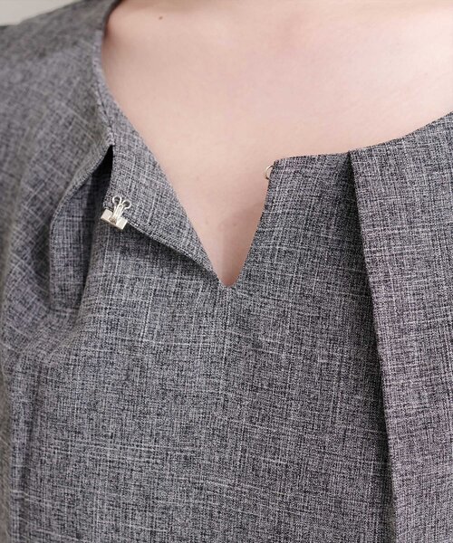 natural couture(ナチュラルクチュール)の「シアー重ねフリルブラウス(シャツ/ブラウス・レディース・ブラック/サックスブルー/ライトベージュ/ミント・FREE)」の13枚目の写真