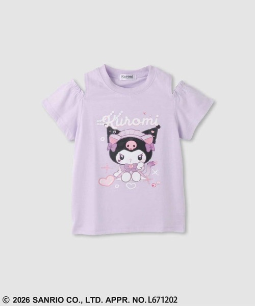 sanrio(サンリオ)の「【Sanrio/サンリオ】 キャラクタープリント 肩あきTシャツ(Tシャツ/カットソー・キッズ・ラベンダー/パープル/ミント/ホワイト/ピンク/ブラック/サックスブルー/ブルー・100cm/110cm/120cm/130cm/140cm/150cm/160cm)」の7枚目の写真