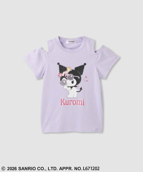 sanrio(サンリオ)の「【Sanrio/サンリオ】 キャラクタープリント 肩あきTシャツ(Tシャツ/カットソー・キッズ・ラベンダー/パープル/ミント/ホワイト/ピンク/ブラック/サックスブルー/ブルー・100cm/110cm/120cm/130cm/140cm/150cm/160cm)」の6枚目の写真