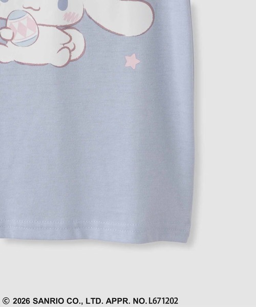 sanrio(サンリオ)の「【Sanrio/サンリオ】 キャラクタープリント 肩あきTシャツ(Tシャツ/カットソー・キッズ・ラベンダー/パープル/ミント/ホワイト/ピンク/ブラック/サックスブルー/ブルー・100cm/110cm/120cm/130cm/140cm/150cm/160cm)」の10枚目の写真