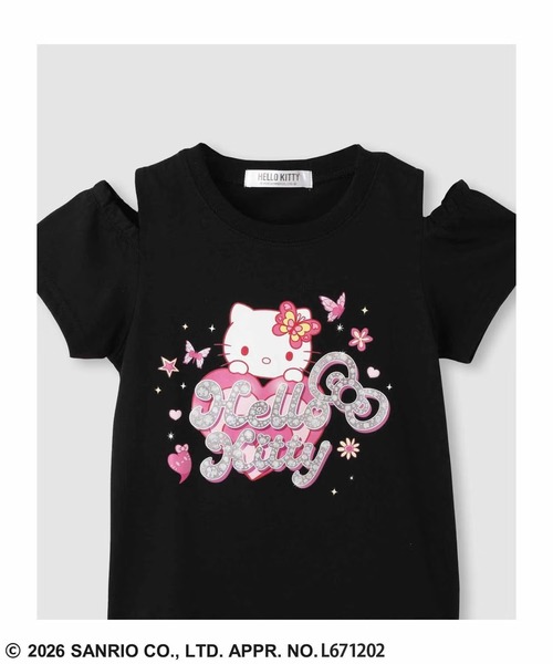 sanrio(サンリオ)の「【Sanrio/サンリオ】 キャラクタープリント 肩あきTシャツ(Tシャツ/カットソー・キッズ・ラベンダー/パープル/ミント/ホワイト/ピンク/ブラック/サックスブルー/ブルー・100cm/110cm/120cm/130cm/140cm/150cm/160cm)」の13枚目の写真