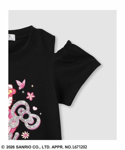sanrio(サンリオ)の「【Sanrio/サンリオ】 キャラクタープリント 肩あきTシャツ(Tシャツ/カットソー・キッズ・ラベンダー/パープル/ミント/ホワイト/ピンク/ブラック/サックスブルー/ブルー・100cm/110cm/120cm/130cm/140cm/150cm/160cm)」の14枚目の写真