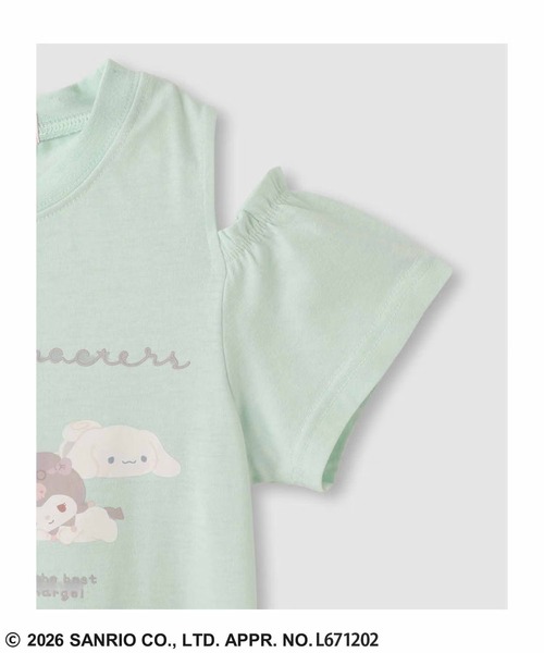 sanrio(サンリオ)の「【Sanrio/サンリオ】 キャラクタープリント 肩あきTシャツ(Tシャツ/カットソー・キッズ・ラベンダー/パープル/ミント/ホワイト/ピンク/ブラック/サックスブルー/ブルー・100cm/110cm/120cm/130cm/140cm/150cm/160cm)」の21枚目の写真