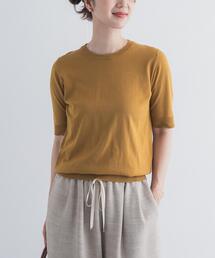 URBAN RESEARCH DOORS | 『UR TECH ひやサラクール』コットンハーフスリーブKNIT(ニット/セーター)