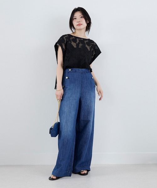 CORSO ROMA,9(コルソローマ)の「【CORSO ROMA,9】フラットサンダル(サンダル・レディース・ブラック・36/37)」の6枚目の写真