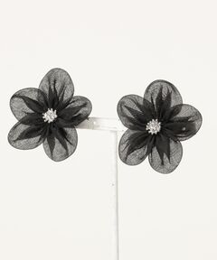 【kaene】シフォンペタルパールイヤリング