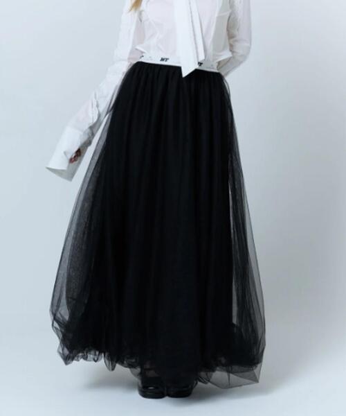 neith.(ネイス)の「neith./ネイス/Tulle Bare Dress(ドレス・レディース・ブラック/ピンク/ホワイト・F)」の3枚目の写真