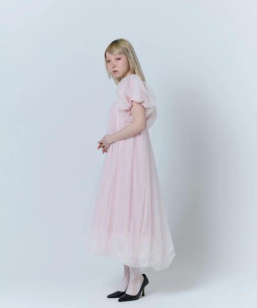 neith.(ネイス)の「neith./ネイス/Tulle Bare Dress(ドレス・レディース・ブラック/ピンク/ホワイト・F)」の13枚目の写真