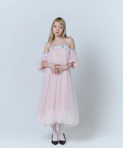 neith.(ネイス)の「neith./ネイス/Tulle Bare Dress(ドレス・レディース・ブラック/ピンク/ホワイト・F)」の14枚目の写真