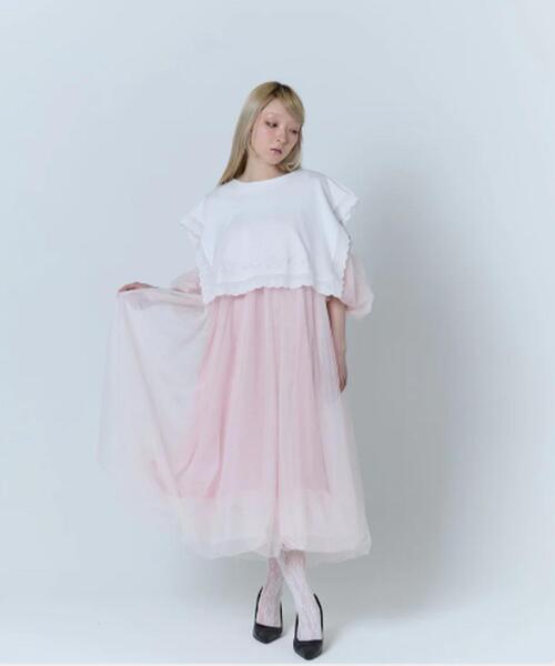 neith.(ネイス)の「neith./ネイス/Tulle Bare Dress(ドレス・レディース・ブラック/ピンク/ホワイト・F)」の18枚目の写真