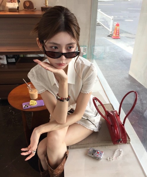 almo(アルモ)の「【LAMPOON】ホワイトセットアップ(セットアップ・レディース・ホワイト・SMALL/MEDIUM/LARGE)」の4枚目の写真